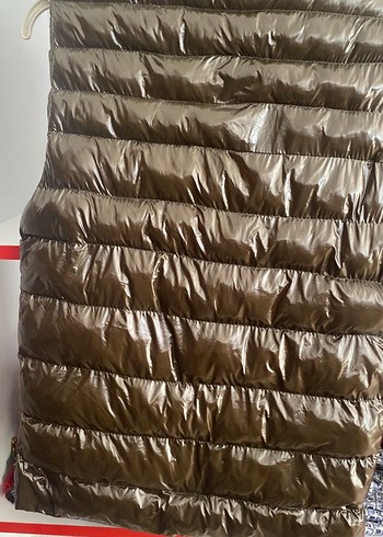 Fermuarlı Kahverengi Deri Yelek - Görsel 2