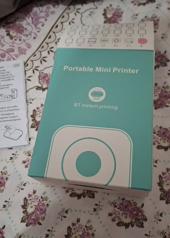 Beden Taşınabilir Mini Pembe Yazıcı