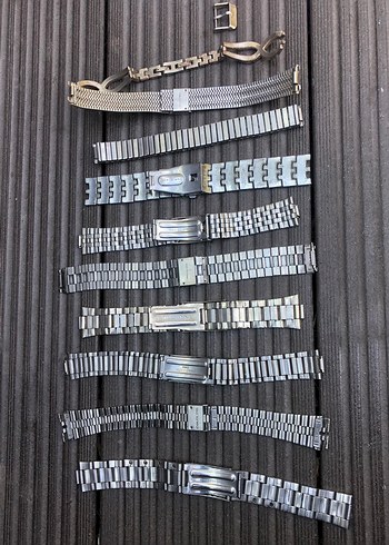 Saat Kordonları Gri ve Altın Tonlarında unısex adet bin tl - Görsel 2