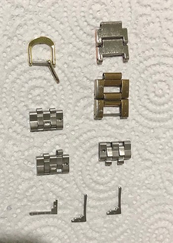 Altın ve Gri Saat Kordonu Parçaları Unısex Adet bin tl - Görsel 2