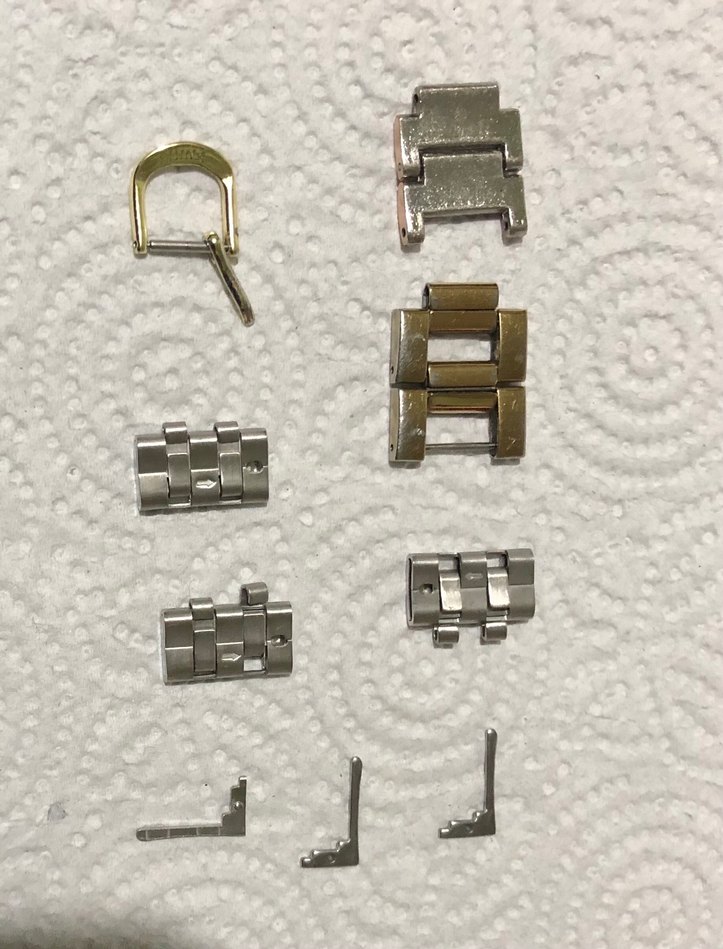 Altın ve Gri Saat Kordonu Parçaları Unısex Adet bin tl - Görsel 2