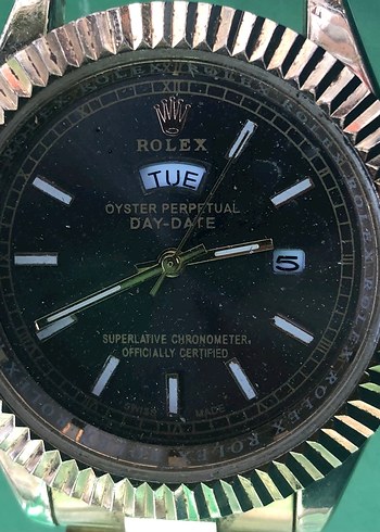 Rolex Day-Date Klasik Siyah Saat Unısex 100 bin tl