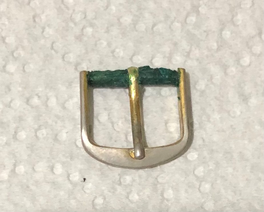 Erkek Vintage Saat Tokası Gri ve Altın Renk adet 100 tl - Görsel 2