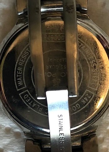 Altın Renkli Parlak Saat Kayışı Unısex Polo Polin - Görsel 2