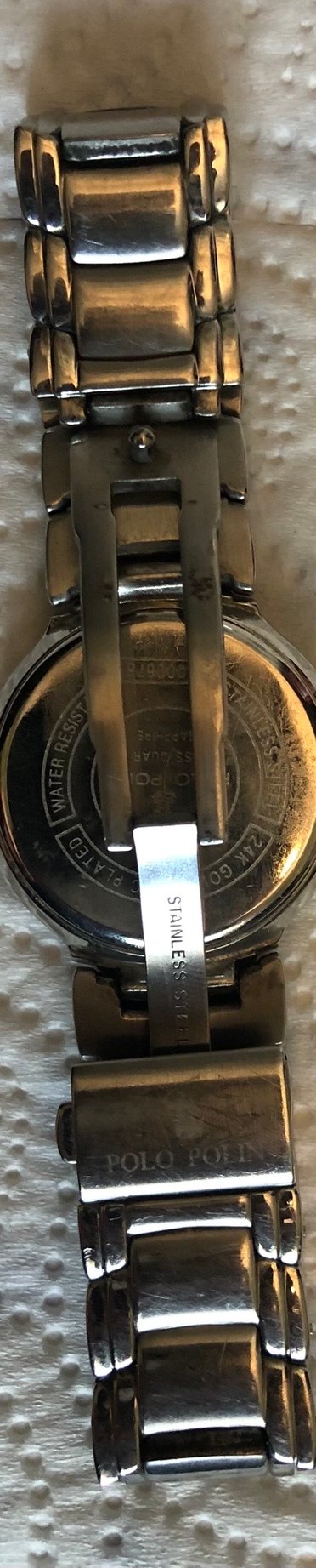 Altın Renkli Parlak Saat Kayışı Unısex Polo Polin - Görsel 2