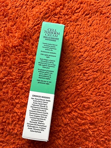 Diğer Umrantoo Cell toderm onarıcı krem