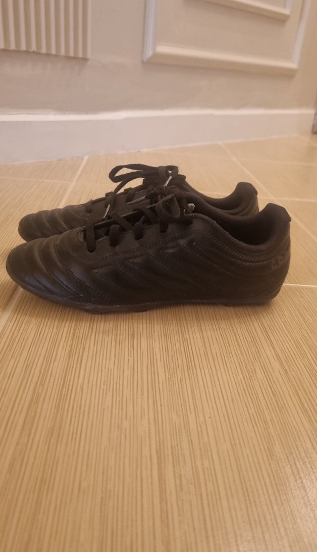 Erkek Siyah Bağcıklı Futbol Ayakkabısı - Görsel 4