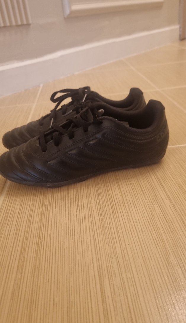 Erkek Siyah Bağcıklı Futbol Ayakkabısı - Görsel 3