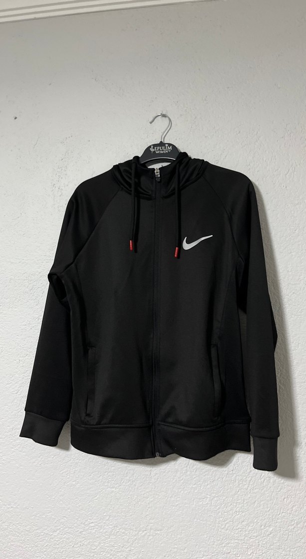 Siyah Fermuarlı Kadın Spor Ceket - Görsel 2