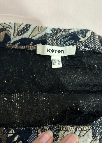 Koton Dantel Detaylı Bohem Uzun Kalem Etek
