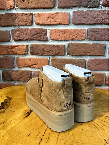 36 Beden UGG Womens Ultra Mini Classic Chestnut 36-37-38-39-40 Orjinal Fa