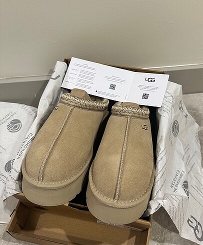 38 Beden kahverengi Renk UGG Tazz Womens Bej 36-37-38-39-40