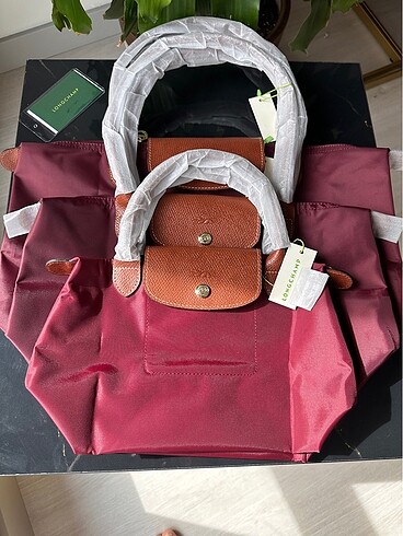 Longchamp Le Pliage Pouch S-M-L Bordo Tek Fiyat 5899? Medium -