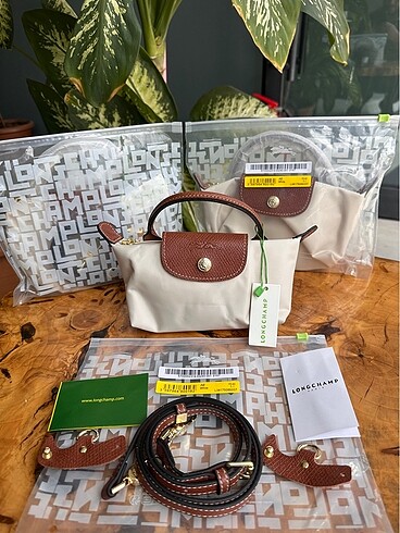Longchamp Le Pliage Pouch XS Krem