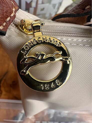 Beden Longchamp Le Pliage Pouch XS Krem
