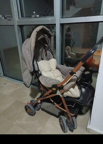 Gri Kahverengi Bebek Arabası - Görsel 2