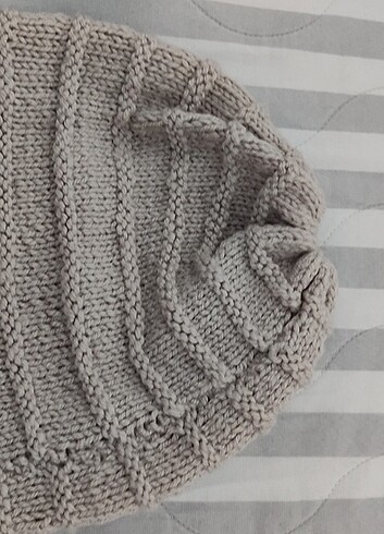 Prematüre, 12 cm Beden camel Renk BERE VE BOYUNLUK SETİ 