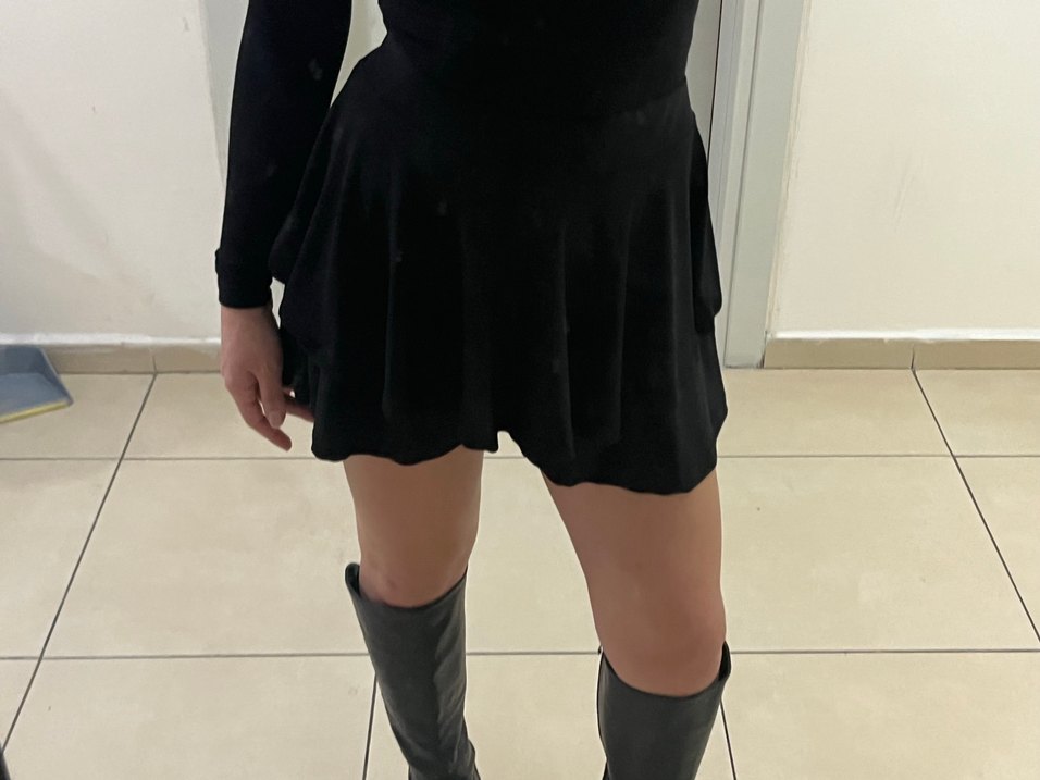 Siyah Şortlu Mini Etek - Görsel 2