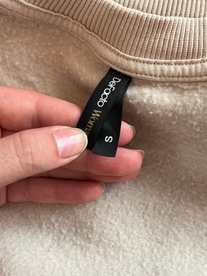 Bej Kadın Oversize  Sweatshırt - Görsel 3