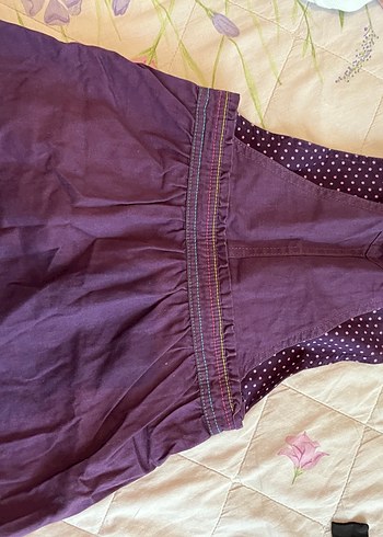 LC Waikiki Mor Nakışlı Kız Çocuk Elbisesi