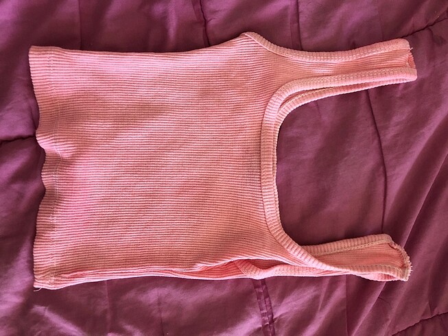 Askılı pembe crop - Görsel 2