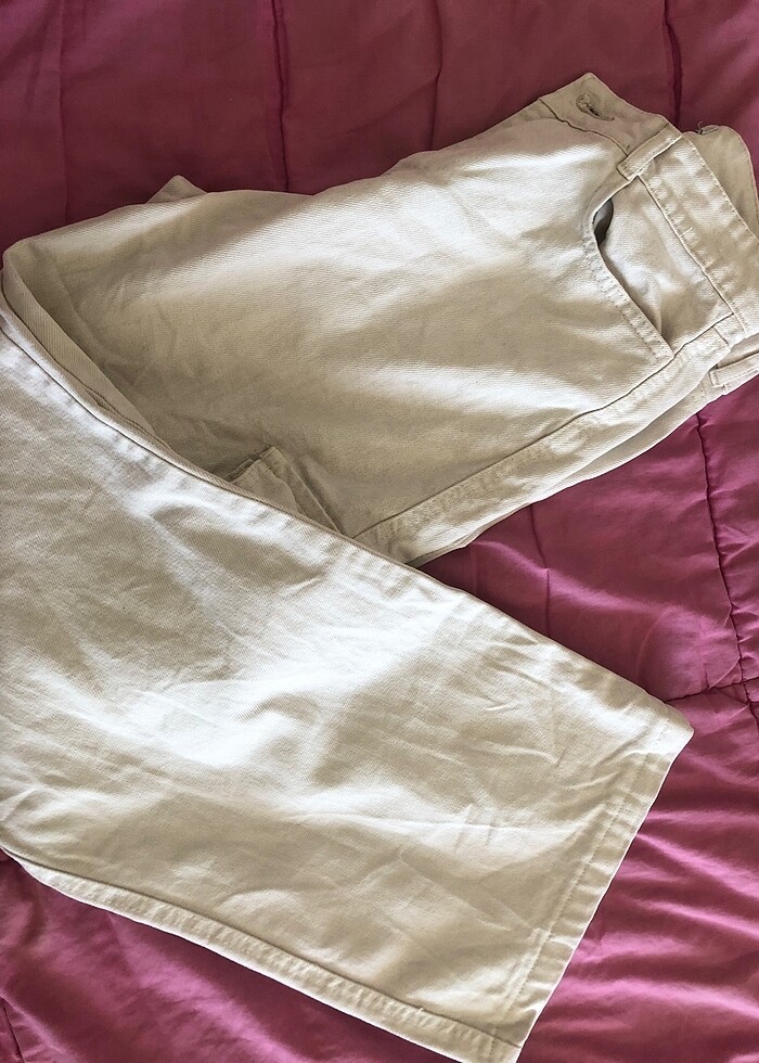 Kargo cepli bol paça pantolon - Görsel 2