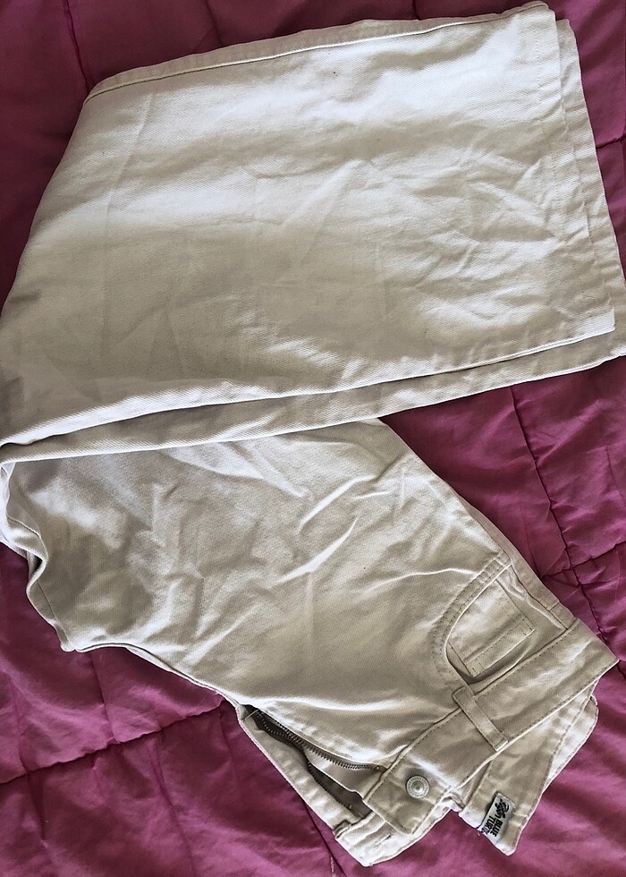 Kargo cepli bol paça pantolon - Görsel 3