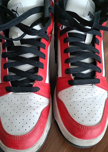 puma marka 37 numara Erkek Siyah Bağcıklı Spor Ayakkabı - Görsel 2