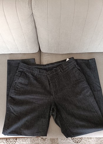 Gri Kemerli Erkek Denim Pantolon - Görsel 2