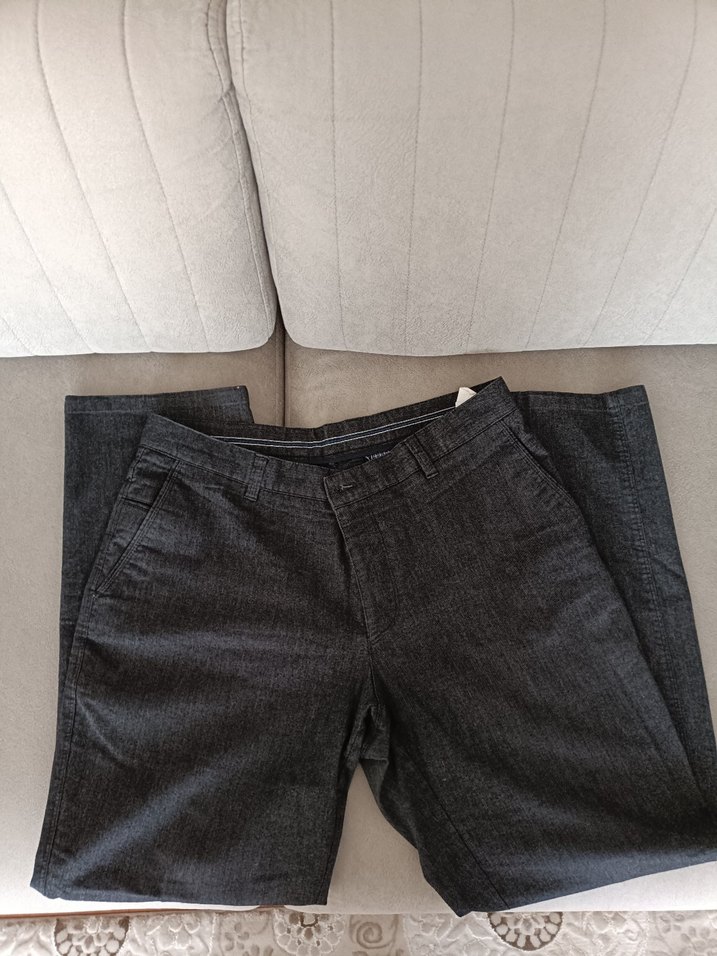 Gri Kemerli Erkek Denim Pantolon - Görsel 2