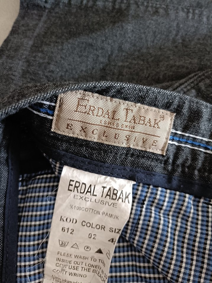 Gri Kemerli Erkek Denim Pantolon - Görsel 4