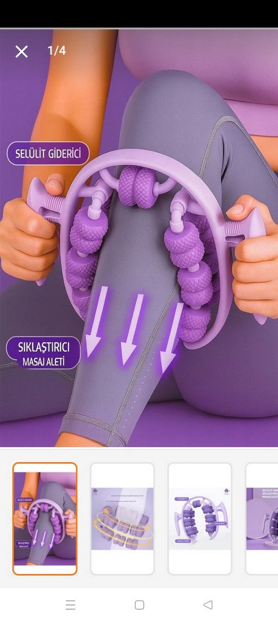 Mor Yılan Desenli Pilates Halkası - Görsel 2