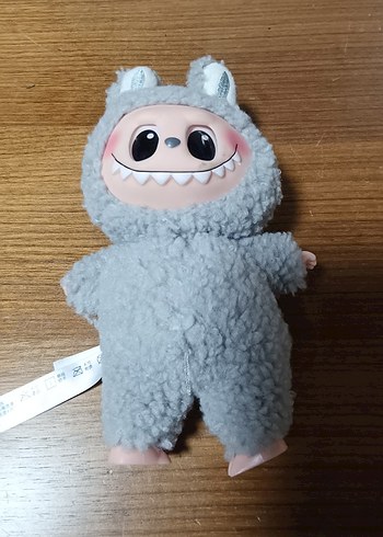 Gri ve Beyaz Peluş Oyuncak Anahtarlık Seti - Görsel 2