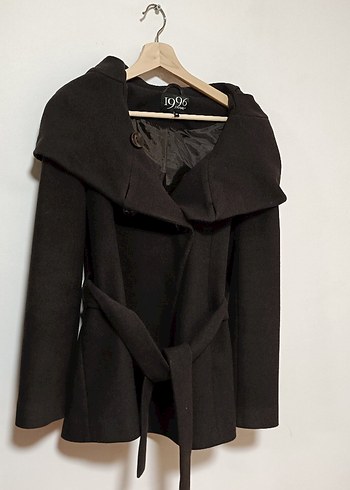 journey marka Siyah Kemerli Kadın Kaban - Görsel 2