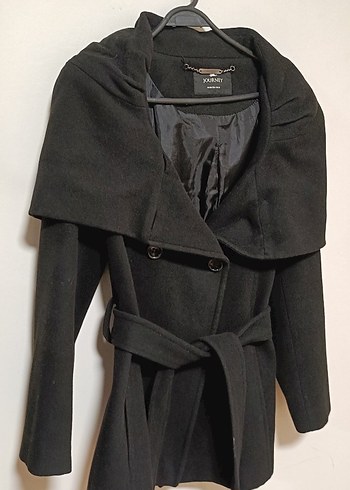 journey marka Siyah Kemerli Kadın Kaban - Görsel 3