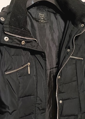 Zara kaz tüyü mont - Görsel 3