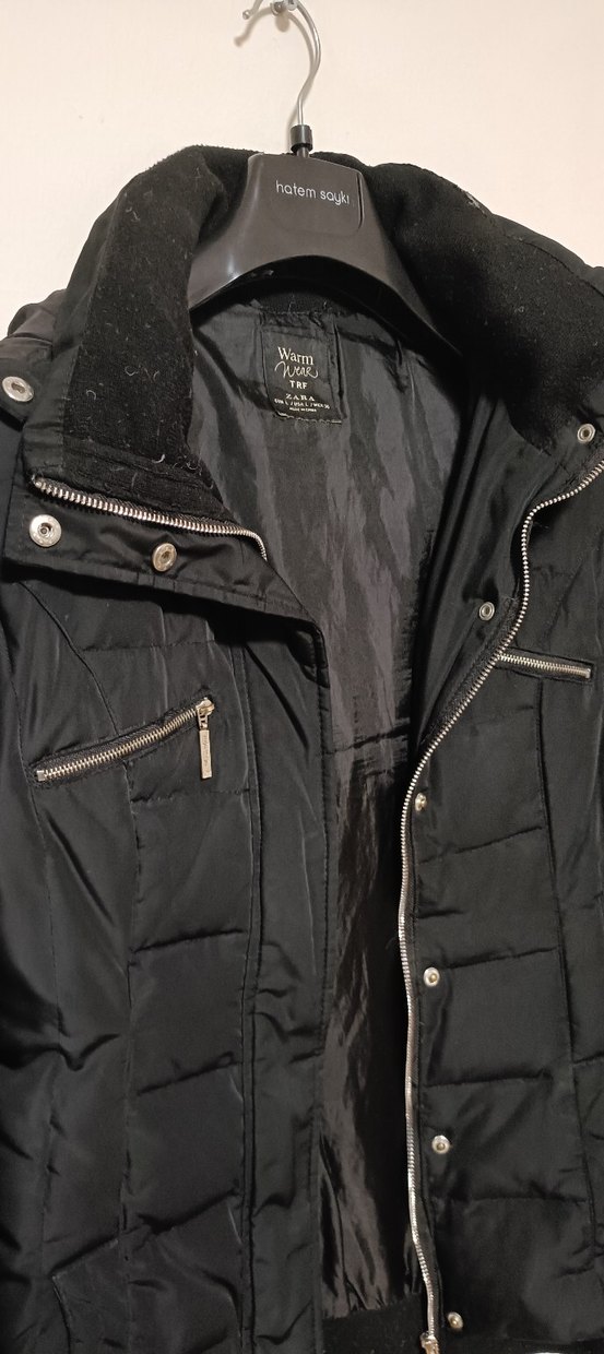 Zara kaz tüyü mont - Görsel 3