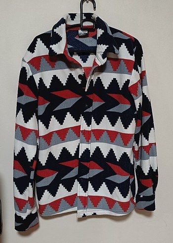 Renkli Desenli Erkek Polar Gömlek - Görsel 2