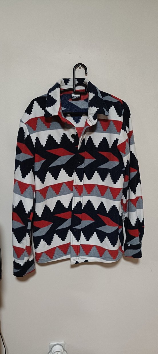 Renkli Desenli Erkek Polar Gömlek - Görsel 2