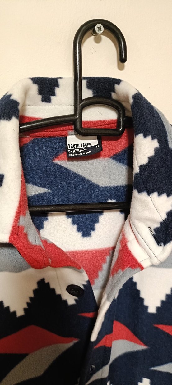 Renkli Desenli Erkek Polar Gömlek - Görsel 3