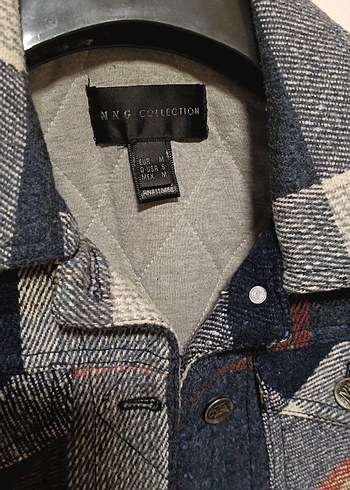 MANGO  KARELİ Denim Kadın Ceket - Görsel 3