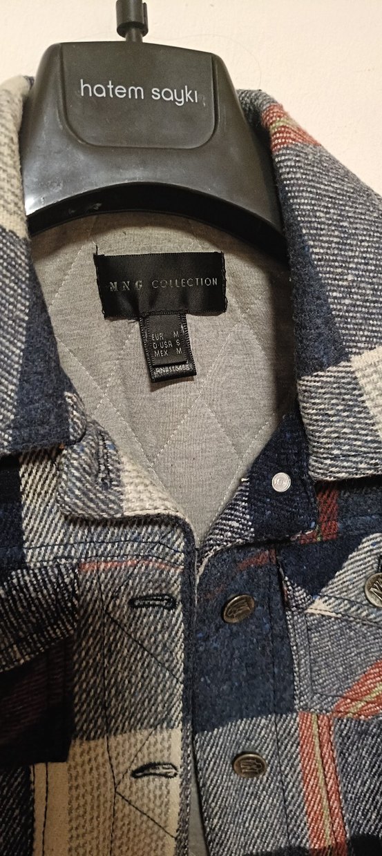 MANGO  KARELİ Denim Kadın Ceket - Görsel 3