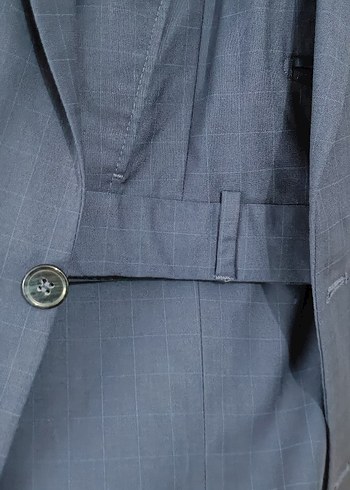 Düğmeli Lacivert Erkek Takım Elbise - Görsel 5