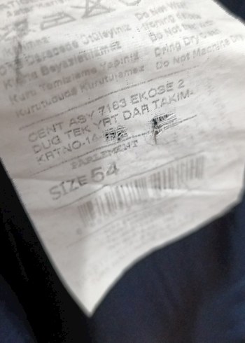 Düğmeli Lacivert Erkek Takım Elbise - Görsel 4