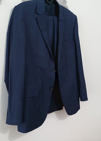 Düğmeli Lacivert Erkek Takım Elbise - Görsel 3