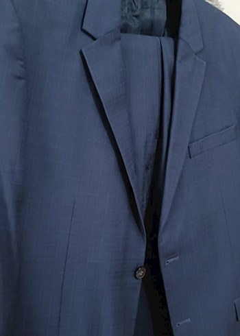 Düğmeli Lacivert Erkek Takım Elbise - Görsel 2