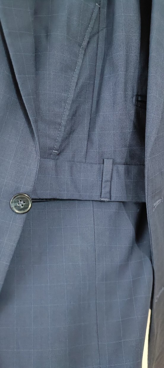 Düğmeli Lacivert Erkek Takım Elbise - Görsel 5