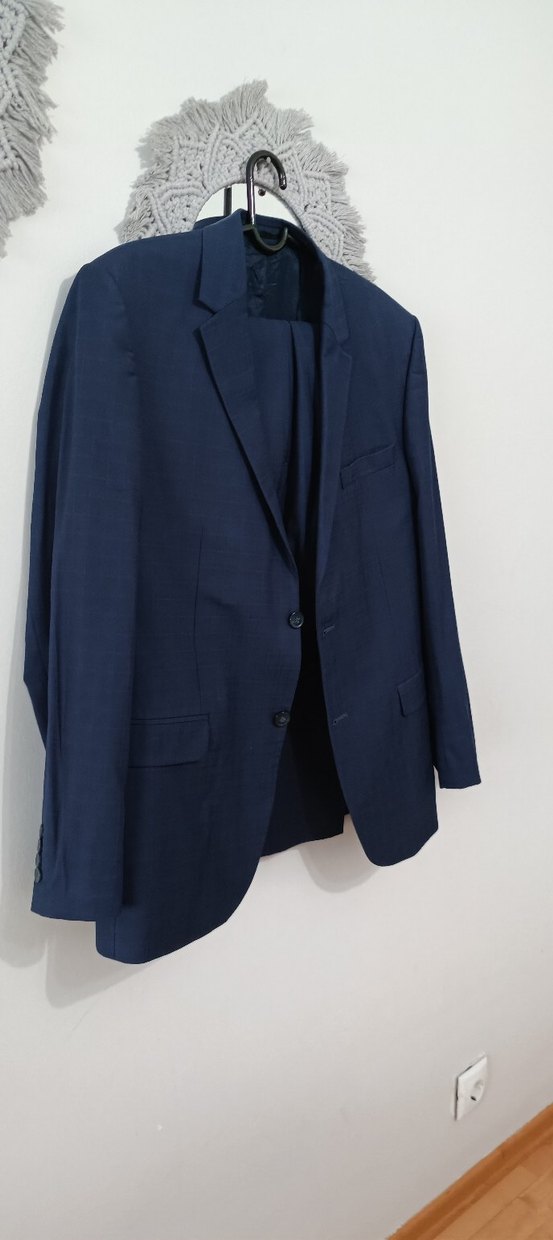 Düğmeli Lacivert Erkek Takım Elbise - Görsel 3