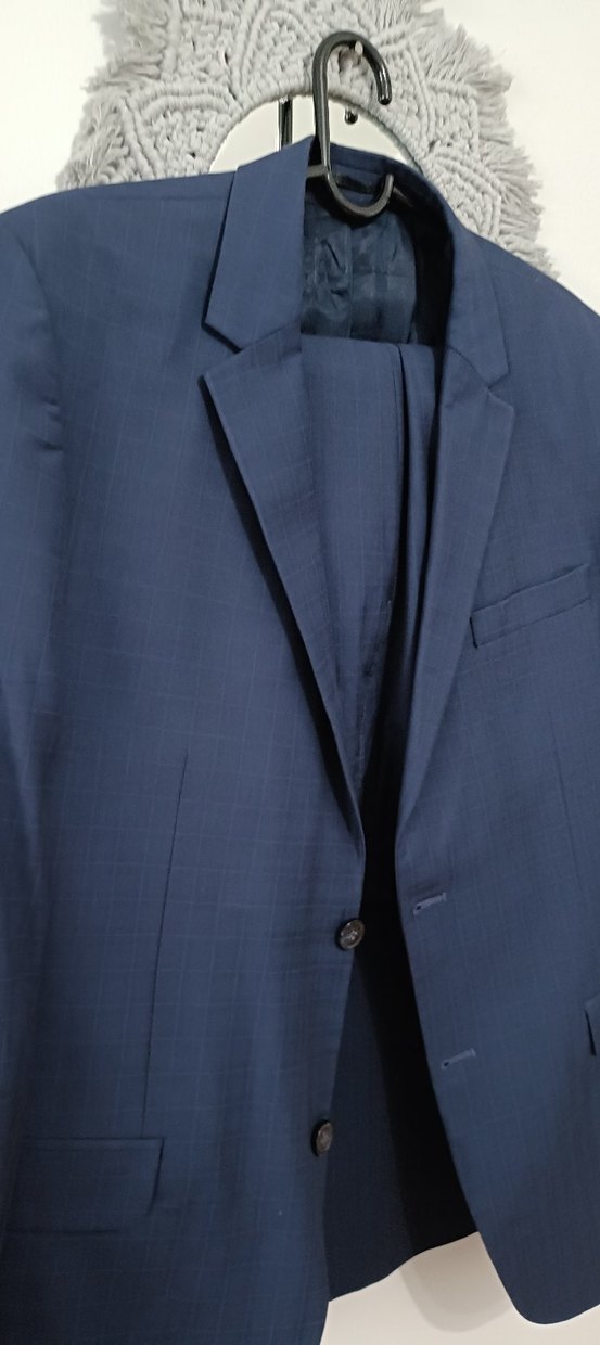 Düğmeli Lacivert Erkek Takım Elbise - Görsel 2