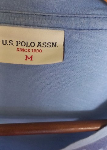 U.S Polo Assn. Mavi Baskılı Bohem Erkek Tişört